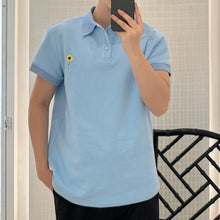 Load image into Gallery viewer, Lapel Loose Casual Embroidered Polo Shirt
