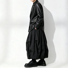 Load image into Gallery viewer, Japanese Loose Soft PU  Leather Blazer Jacket
