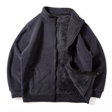 Load image into Gallery viewer, Double-faced Velvet Thickened Loose Casual Stand Collar Jacket
