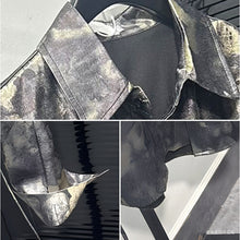 Load image into Gallery viewer, Loose-fit Printed Long-sleeve Shirt with A Collar
