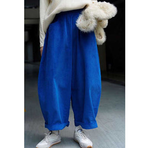 Corduroy Carrot Casual Vintage Wide Leg Pants