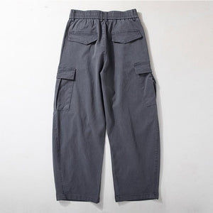 Large Pocket Loose Wide-leg Pants