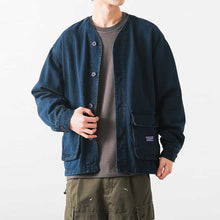 Load image into Gallery viewer, Japanese Retro Loose V-neck Cardigan

