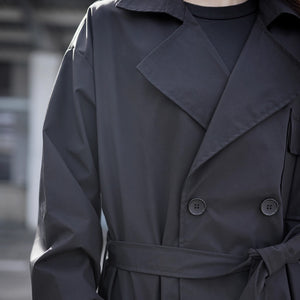 Black Knee-length Trench Coat