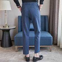 Load image into Gallery viewer, Casual Slim-fit Striped Trousers
