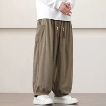 Load image into Gallery viewer, Corduroy Side Pocket Loose Wide-leg Casual Pants
