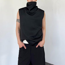 Load image into Gallery viewer, Pile Neck Sleeveless Vest Tops
