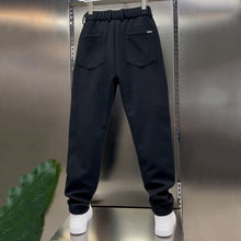 Load image into Gallery viewer, Slightly Tapered Loose Drape Elastic Waist Trousers
