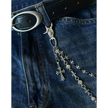 Load image into Gallery viewer, Retro Punk Metal Cross Waist Chain

