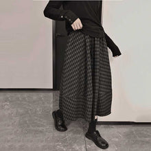 Load image into Gallery viewer, Women's Plaid Drawstring Midi Skirt
