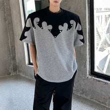 Load image into Gallery viewer, American Shoulder Pad Contrast Color T-shirt
