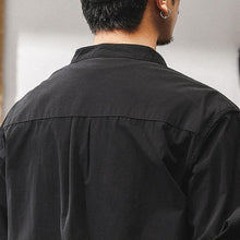 Load image into Gallery viewer, Loose Stand Collar Long Sleeve Casual Shirt
