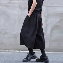 Load image into Gallery viewer, Drawstring Elastic Waist Pleated Solid Culottes
