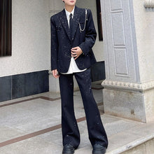 Load image into Gallery viewer, Gypsophila Pearl Necklace Jacket Flared Trousers Two-piece Set
