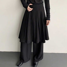 Load image into Gallery viewer, Layered Casual Wide-leg Pleated Skirt Pants
