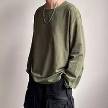 Load image into Gallery viewer, Crew Neck Linen Casual Loose T-shirt
