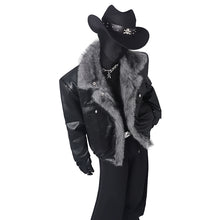 Load image into Gallery viewer, Large Fur Collar Warm Reversible Jacket
