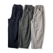 Load image into Gallery viewer, Casual Wide-Leg Cotton Workwear Trousers
