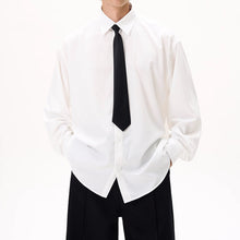 Load image into Gallery viewer, Wrinkle-resistant Detachable Tie Draped Shirt
