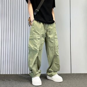 American Loose Straight Wide-leg Scimitar Overalls