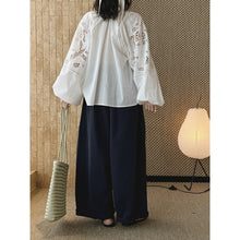 Load image into Gallery viewer, Women's Drawstring Elastic-waist Loose Casual Pants
