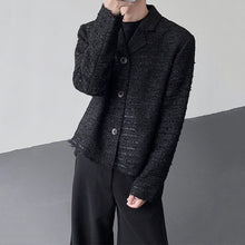 Load image into Gallery viewer, Tweed Loose-fitting Suit Collar Jacket
