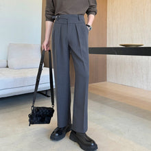 Load image into Gallery viewer, British Slim Fit  Straight Leg Trousers

