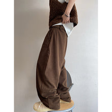 Load image into Gallery viewer, Retro Corduroy Ribbon Curved Pants
