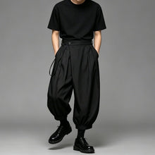Load image into Gallery viewer, Japanese Style High-Waisted Cropped Balloon Pants
