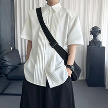 Load image into Gallery viewer, Pleated Shirt Casual T-shirt
