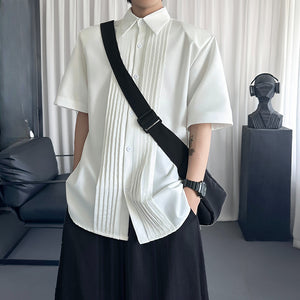 Pleated Shirt Casual T-shirt