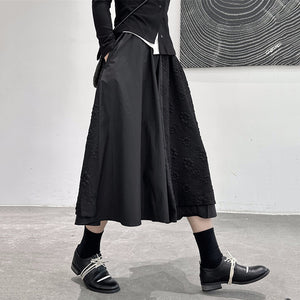 Three-dimensional Jacquard Skirt A-line