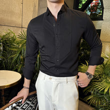 Load image into Gallery viewer, French Wing Collar Slim Fit Dress Shirt
