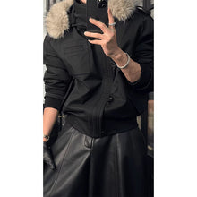 Load image into Gallery viewer, Detachable Hooded Warm Fur Collar Coat
