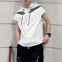 Load image into Gallery viewer, Printed Sports Loose Vest Hoodie
