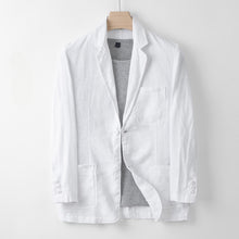 Load image into Gallery viewer, Japanese Linen Loose Casual Suit Jacket
