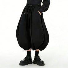 Load image into Gallery viewer, Japanese High-Waisted Loose-Fit Cropped Trousers

