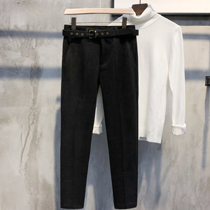 Slim-fit Brushed Wool Tapered Trousers
