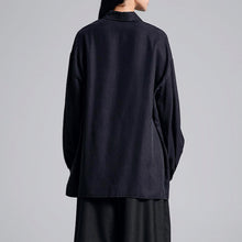 Load image into Gallery viewer, Retro Irregular Side Button Top Shirt
