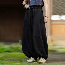Load image into Gallery viewer, Loose Cotton And Linen Patchwork Bloomers
