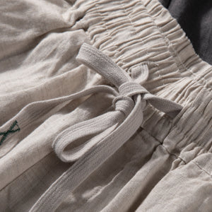 Breathable Straight-Leg Loose Linen Trousers