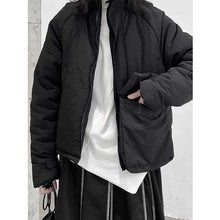 Load image into Gallery viewer, Stand Collar Large Pocket Irregular Jacket
