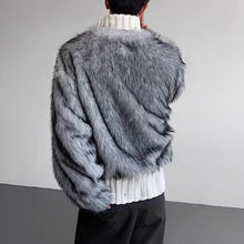 Load image into Gallery viewer, Fur Patchwork Twisted Turtleneck Sweater
