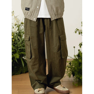 Loose Straight Cargo Casual Pants