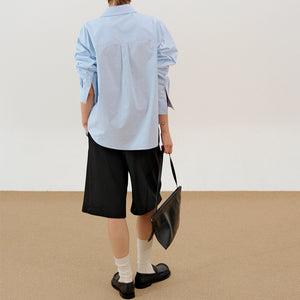 Fake Two-piece Loose Lapel Shirt