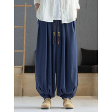 Load image into Gallery viewer, Loose Draped Ankle Tied Casual Harem Pants

