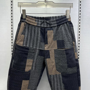 Colored Plaid Casual Stretch Skinny Pants
