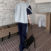 Load image into Gallery viewer, Patchwork Contrast Color Jacket Casual Loose Trousers Two-piece Set
