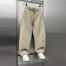 Load image into Gallery viewer, Diamond-patterned Casual Loose Straight Wide-leg Pants
