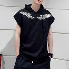 Load image into Gallery viewer, Printed Sports Loose Vest Hoodie
